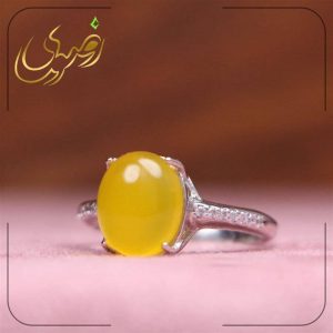 انگشتر شرف الشمس زنانه نقره طرح آریانا - جواهری رضوی