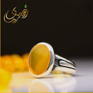 انگشتر شرف الشمس مردانه نقره طرح بانیپال - جواهری رضوی