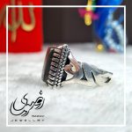 انگشتر نقره حدید صینی مردانه طرح علی - جواهری رضوی