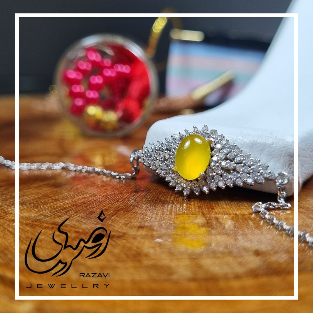 دستبند شرف الشمس طبیعی زنانه طرح نیلو - جواهری رضوی