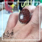 انگشتر مردانه عقیق یمنی طبیعی طرح و من یتق الله - جواهری رضوی