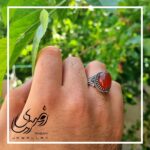 انگشتر مردانه عقیق خراسانی اصلی طرح سردار سلیمانی - جواهری رضوی