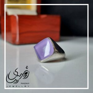 انگشتر نقره زنانه عقیق یمنی کبود
